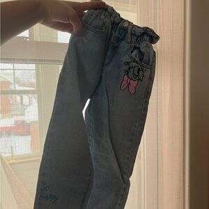 Zara Blue Jeans with Disney Character Detail